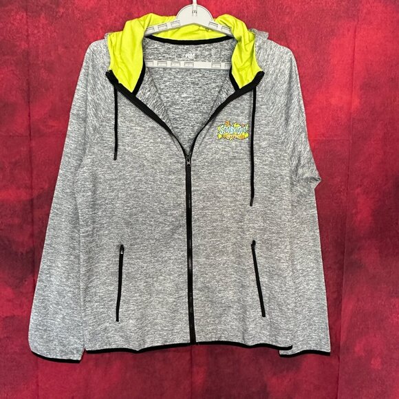 RM RUNNING MAN SCOOBY DOO RUN JACKET MEN'S SIZE "L" ZIP GREY ATHLETIC WEAR - Picture 3 of 11